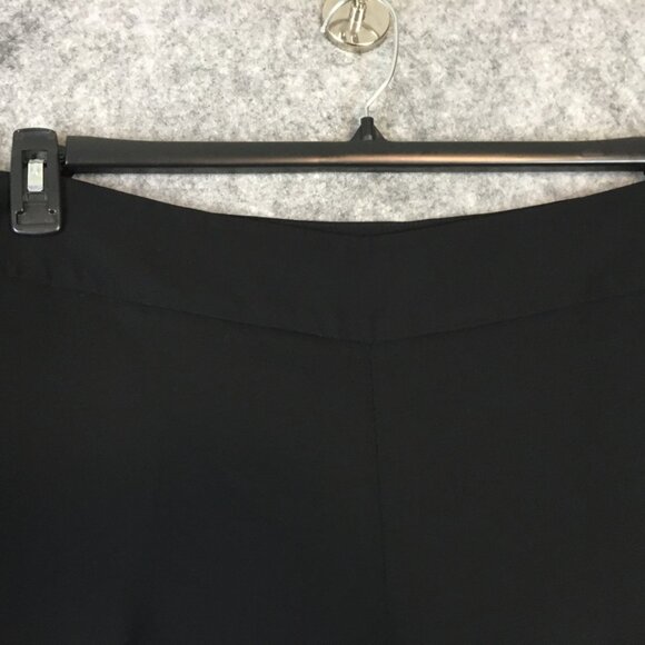 Talbots Dress Pants 18 High Rise Straight Wide Leg Solid Black Side Zip Career - Picture 5 of 15